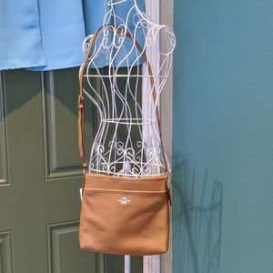 COACH F28035 PEBBLED LEATHER FILE CROSSBODY